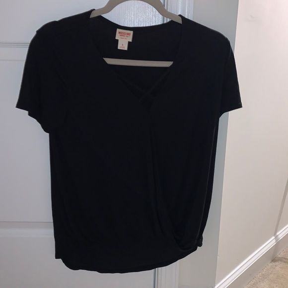 Mossimo Supply Co. Tops - Black Flowy Top